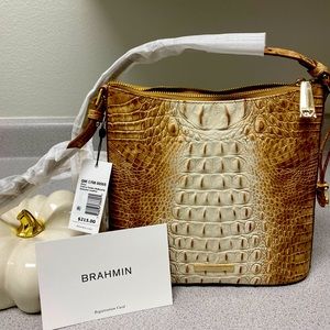 Brahmin NWT Katie Praline Ombré Melbourne Crossbody